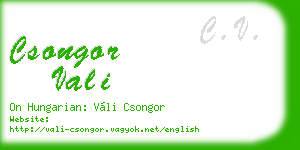 csongor vali business card